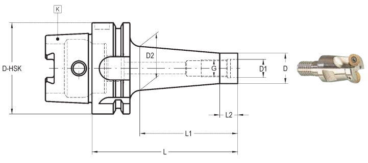 LaipHSK-A Front Contact Adapters for Screw In-Tools